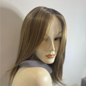 Shaded Mocha synthetic wig. Brand new with tags and box